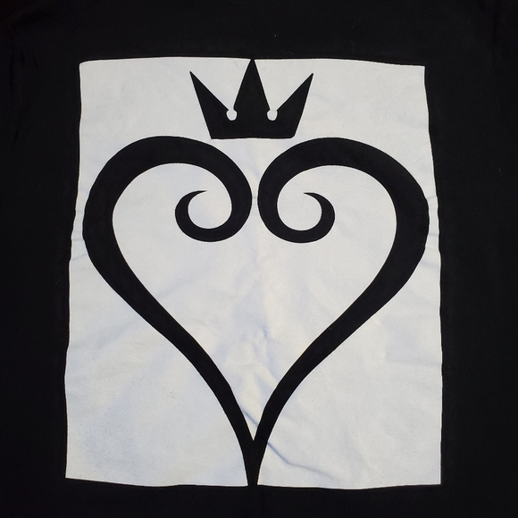 DISNEY Kingdom Hearts black graphic short sleeve top sz.Med - Picture 2 of 5